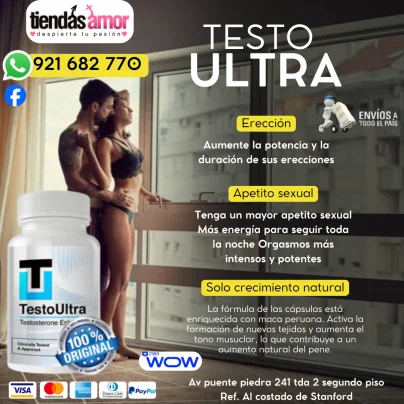TestoUltra ERECCIONES FUERTES Y DE LARGA DURACIÓN PLACER SEXUAL MÁXIMO