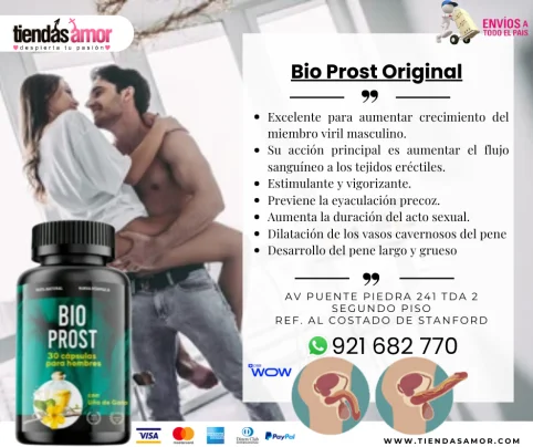 BIO PROST Evita la eyaculación precoz Aumenta la duración en la cama