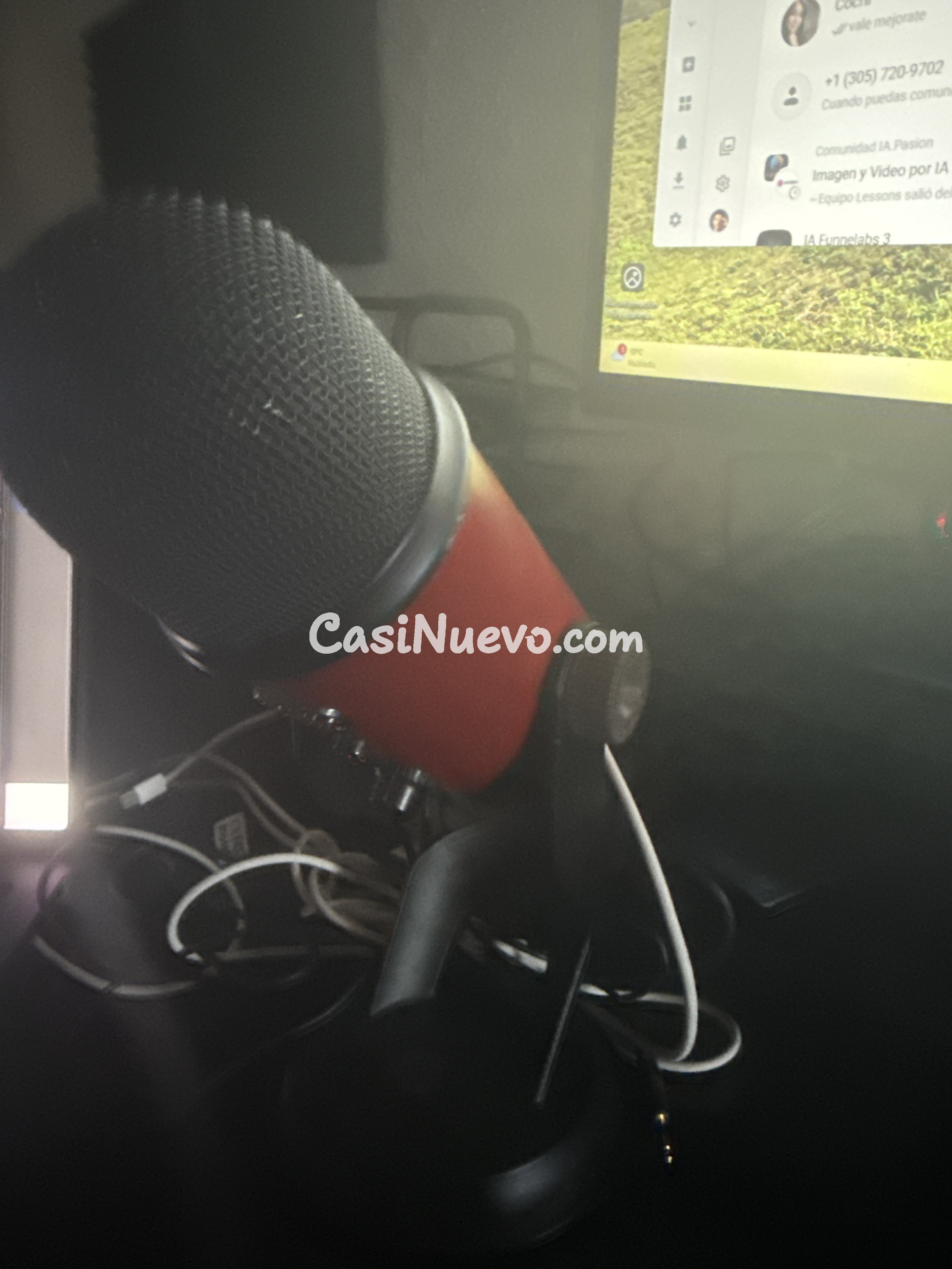 Micrfono de estudio con soporte