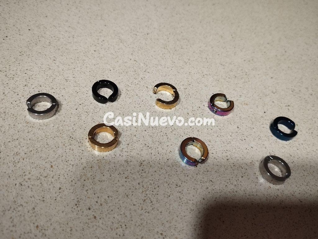 Lote de Anillos Variados en Acero Inoxidable