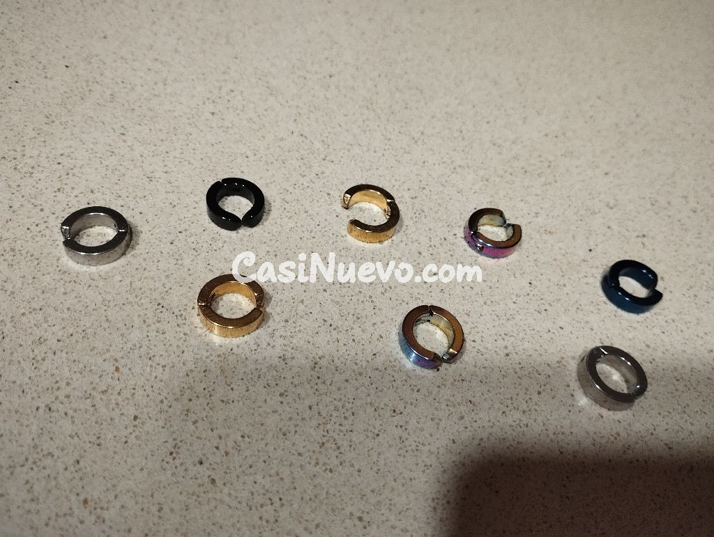 Lote de Anillos Variados en Acero Inoxidable