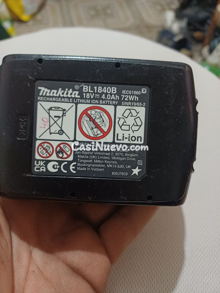 Batera Recargable Makita 18V 4.0Ah