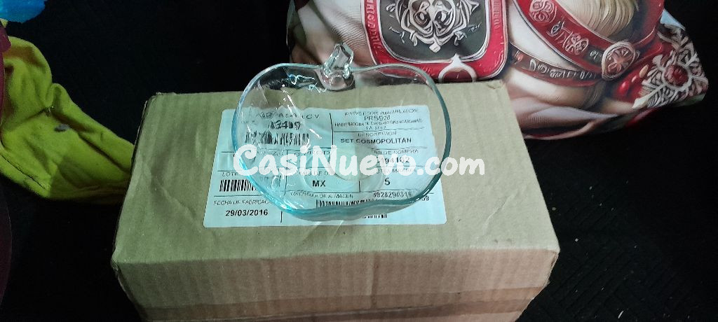 Decoracin de cristal en forma de manzana