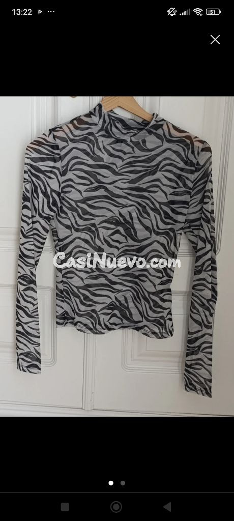 Top estampado cebra H&amp;M Divided