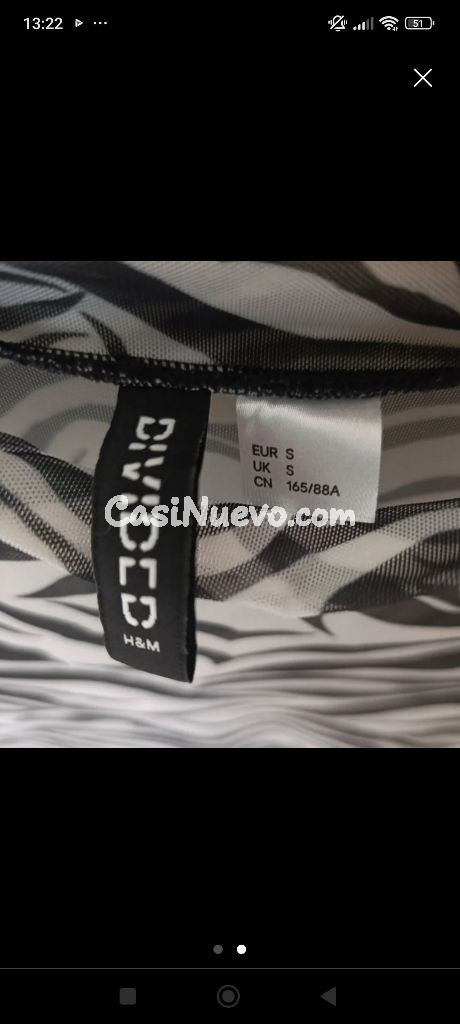 Top estampado cebra H&amp;M Divided