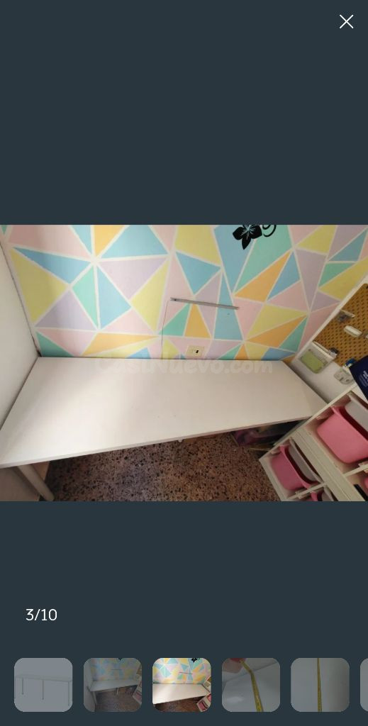 Mesa blanca IKEA 200x60 cm - foto 5