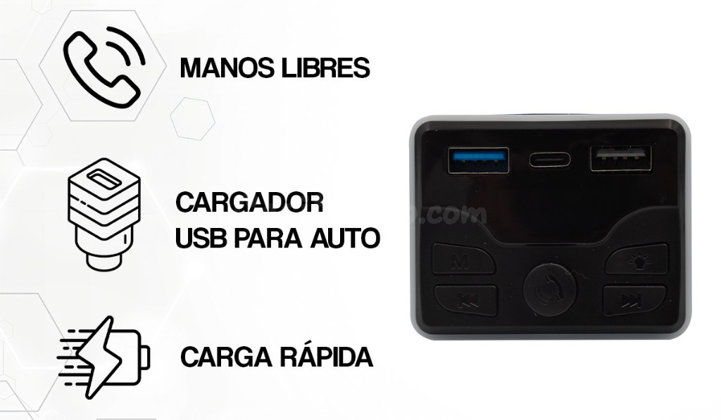 Transmisor Bluetooth FM para Auto - foto 5