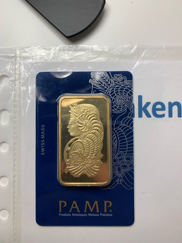 Lingote de oro PAMP Suisse 50g con certificado - foto 5