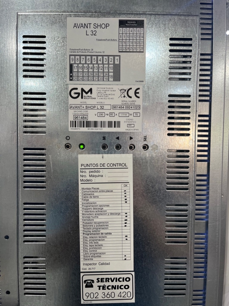 Máquina Vending Tabaco Avant Shop L 32 - GM Global Solutions - foto 5