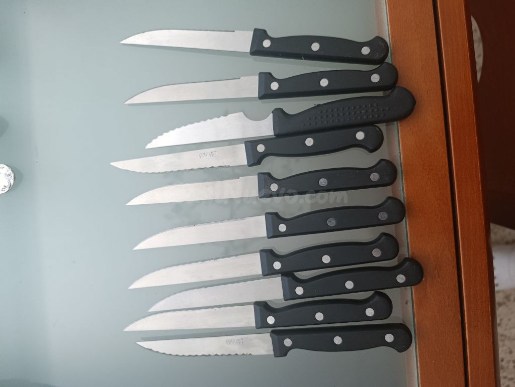 Set de 11 Cuchillos de Cocina y Mesa
