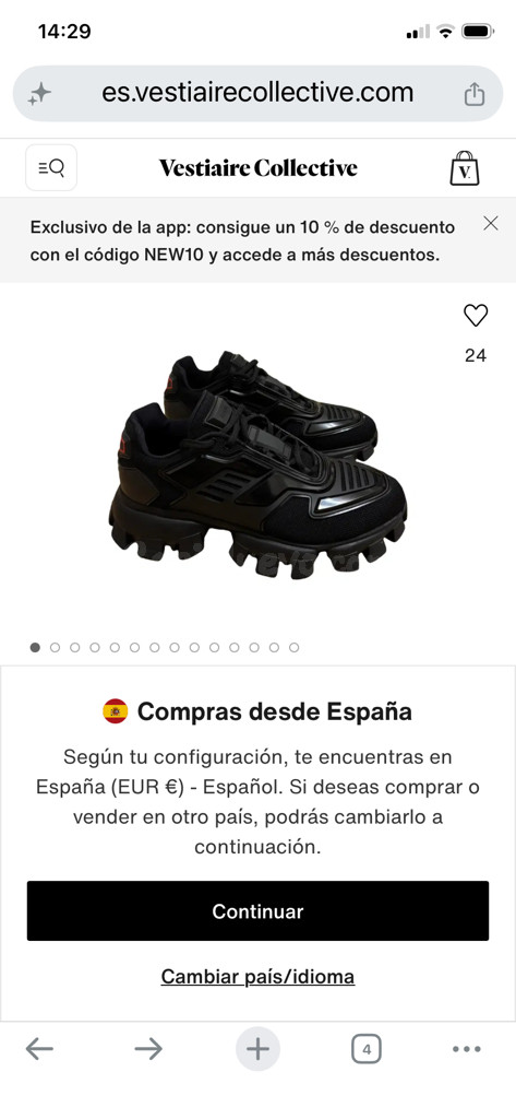Zapatillas Prada Cloudbust Thunder Negras