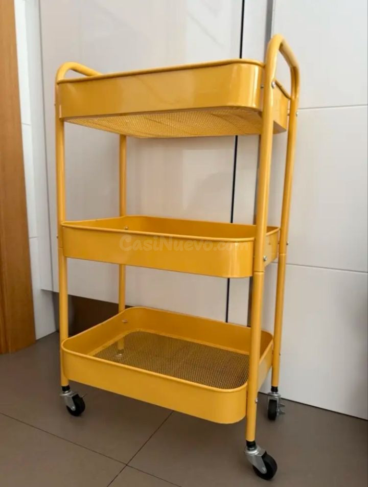 Carrito Auxiliar Amarillo 3 Niveles