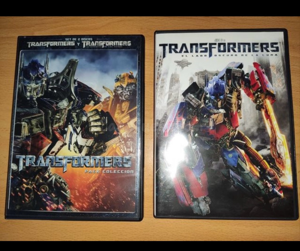 DVDs Transformers: Pack Colección y El Lado Oscuro