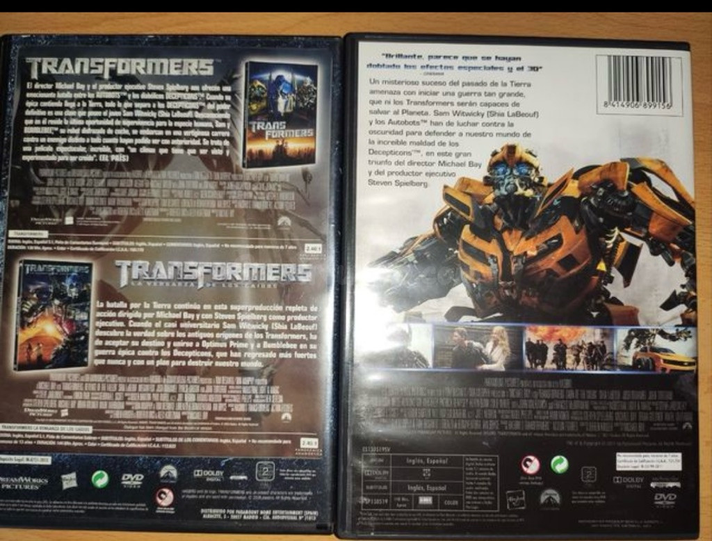 DVDs Transformers: Pack Colección y El Lado Oscuro - foto 3