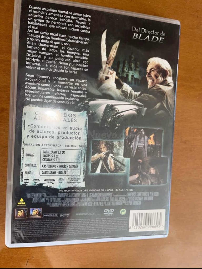 DVD La Liga de Hombres Extraordinarios (Sean Connery) - foto 3