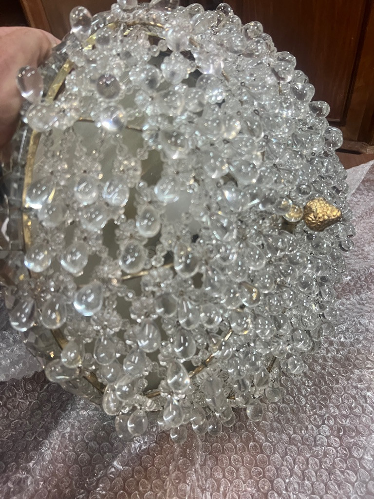Plafón Techo Cristal Vintage Brillo - foto 2
