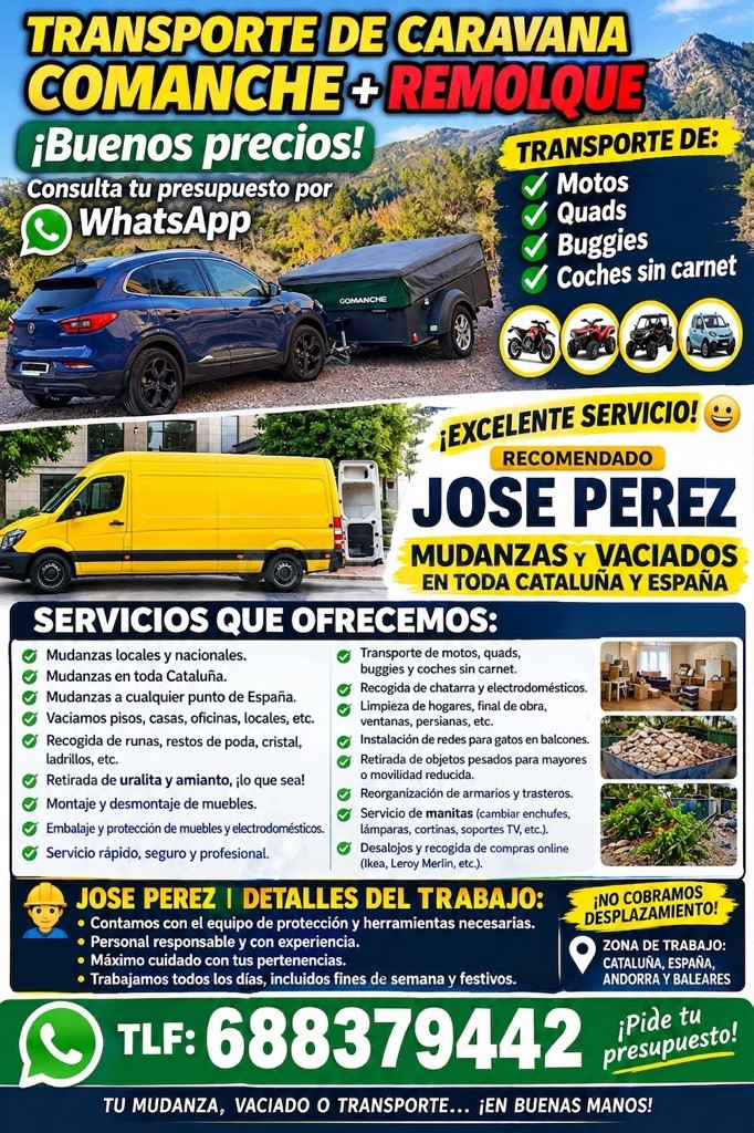 Mudanzas, Vaciados y Transportes | José Pérez