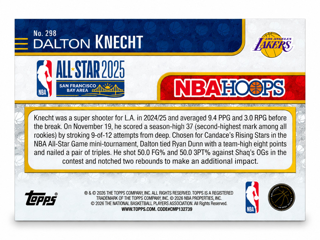Tarjeta NBA Dalton Knecht All-Star 2025 Holo - foto 2