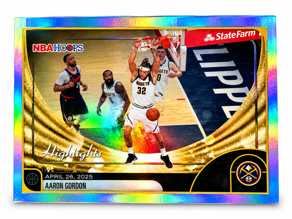 Carta NBA Aaron Gordon Hoops Highlights Holográfica