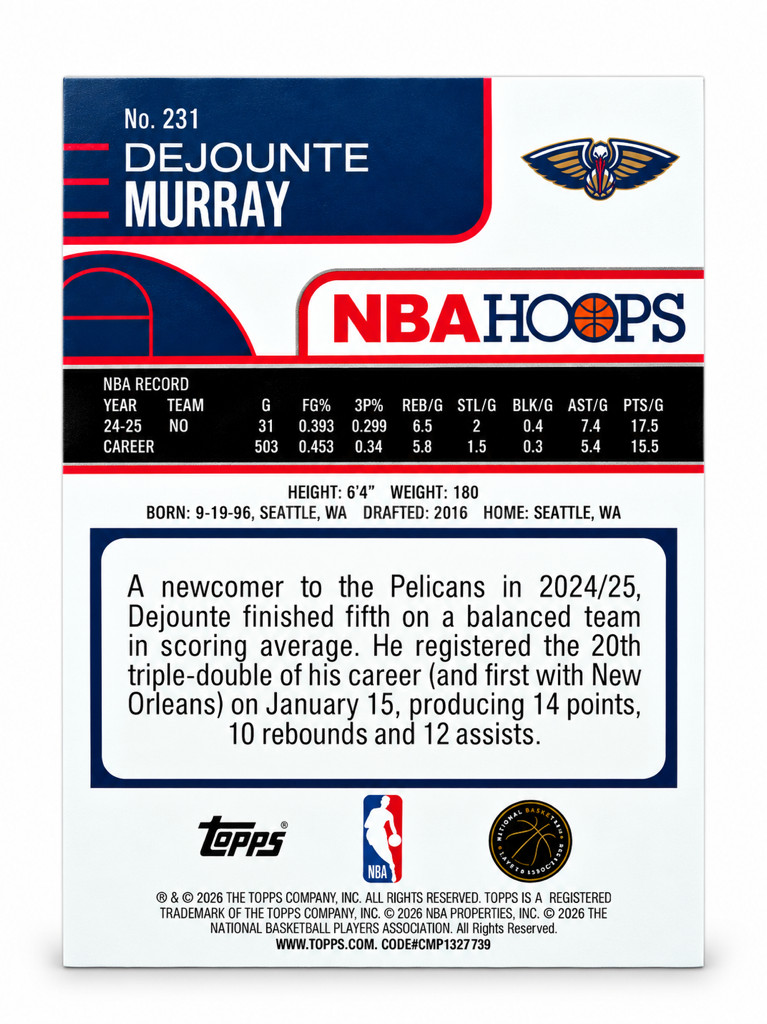 Dejounte Murray NBA Hoops Holográfica - foto 2