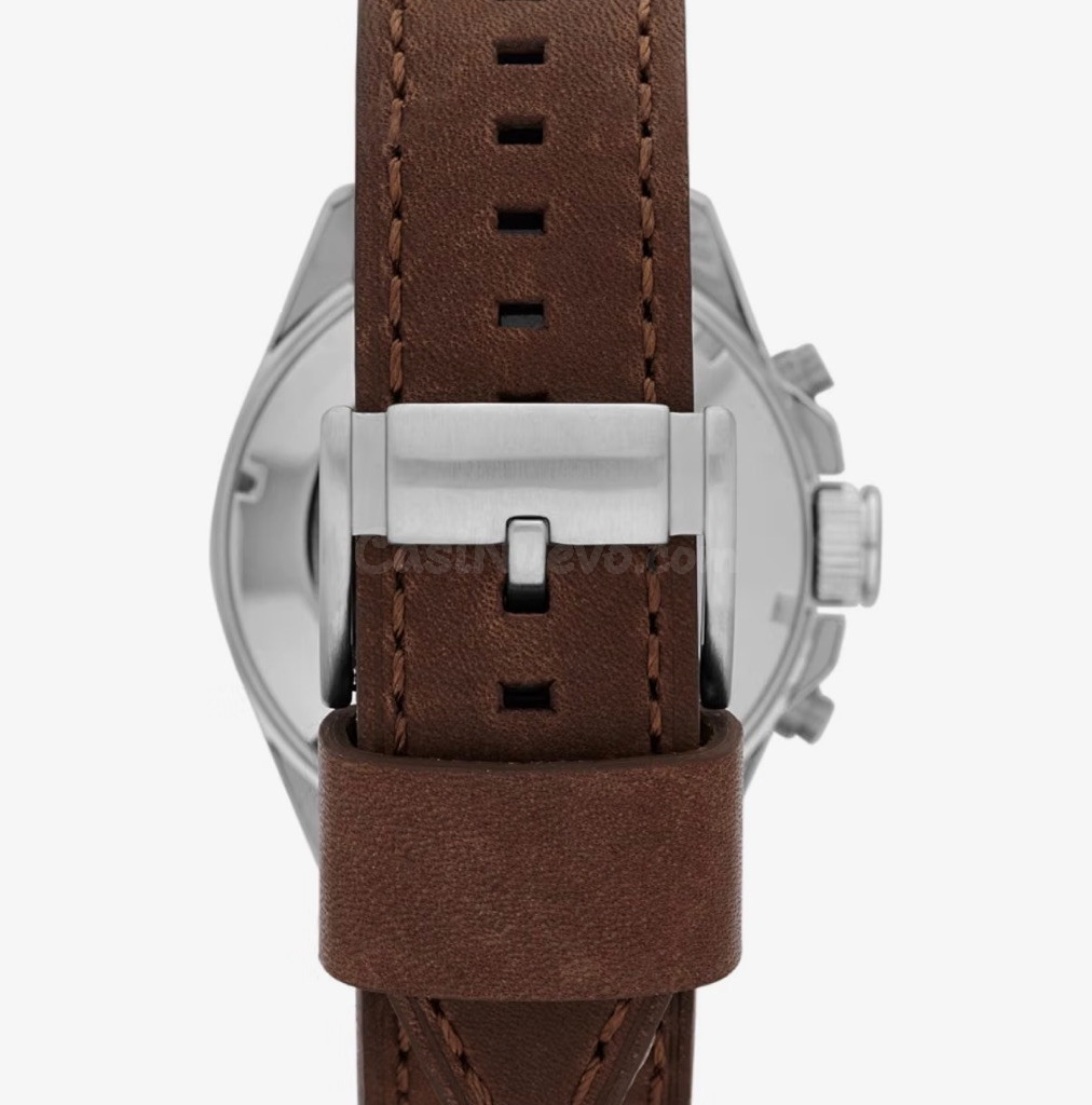 Elegante Reloj Fossil de Acero con Correa de Piel - foto 4