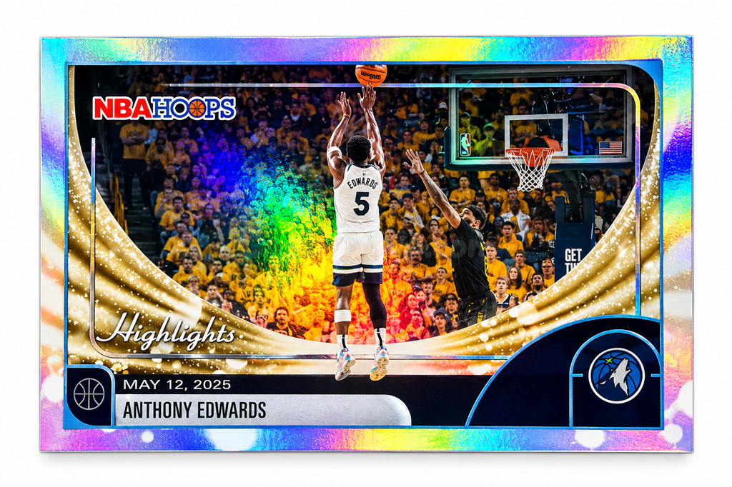 Tarjetas Anthony Edwards Topps NBA Hoops - Colección 2023
