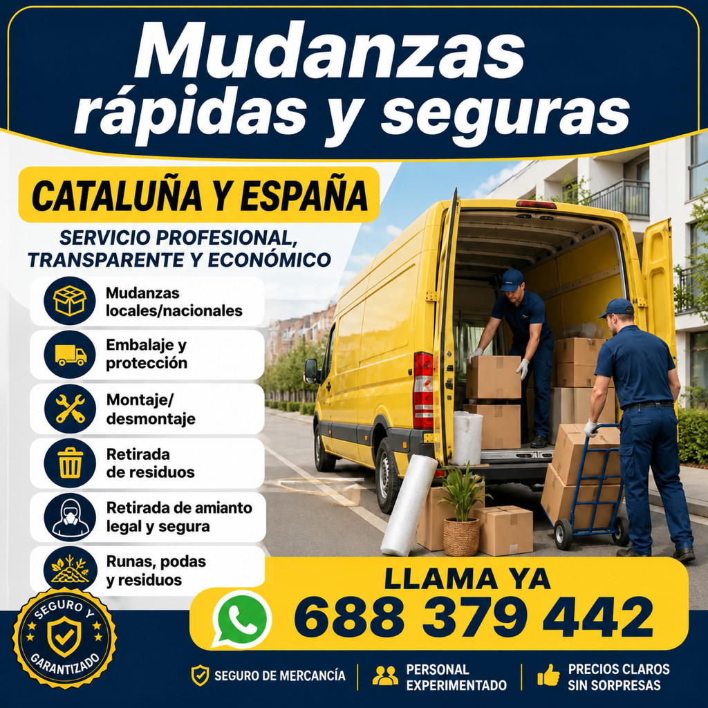 Mudanzas y Retirada de Residuos Profesional