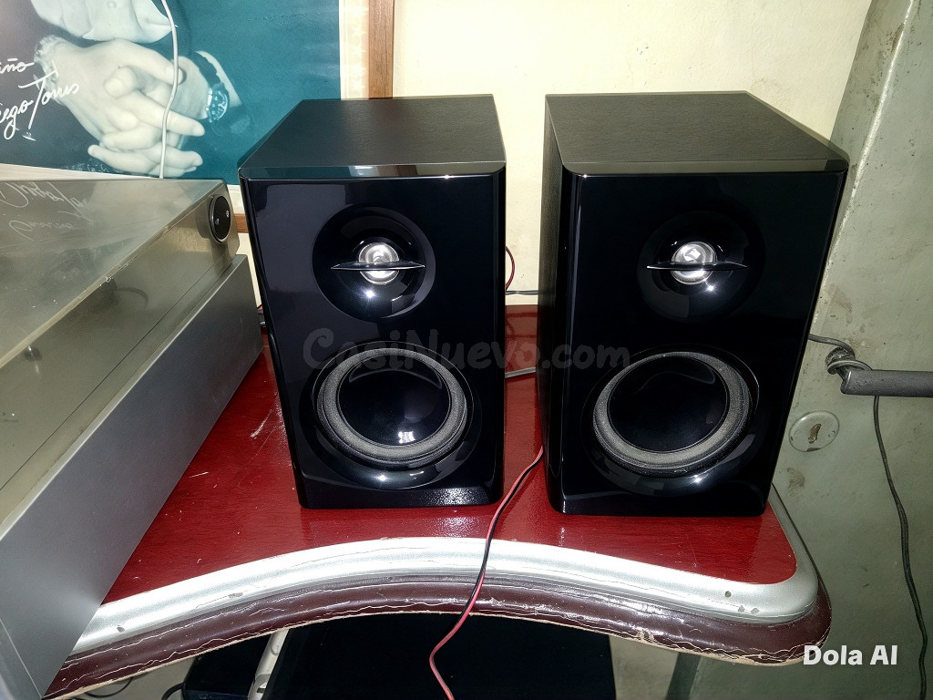 Pareja altavoces negros HI-FI