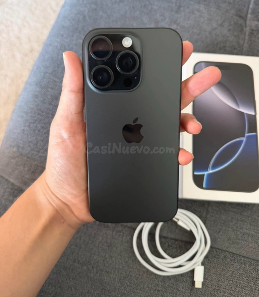 iPhone 16 Pro impecable con caja y cable - foto 3