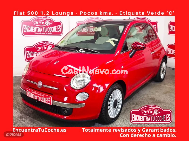 Fiat 500 1.2 Lounge de 2012 con 107.292 Km por 7.990 EUR. en Tarragona