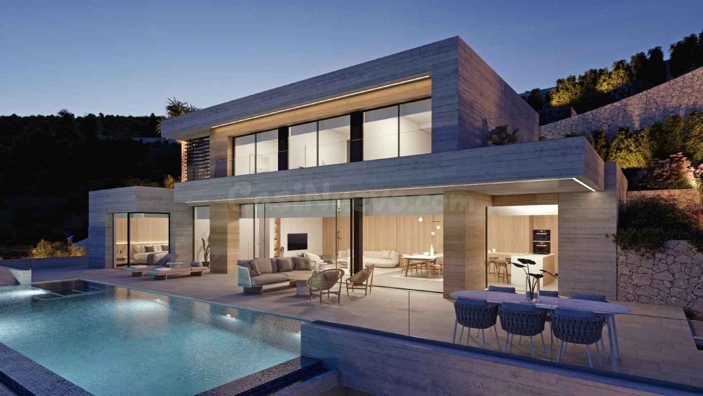 ?Proyecto de Construcción Villa de Lujo Benissa Costa Vista Mar y Piscina Alicante Costa Blanca