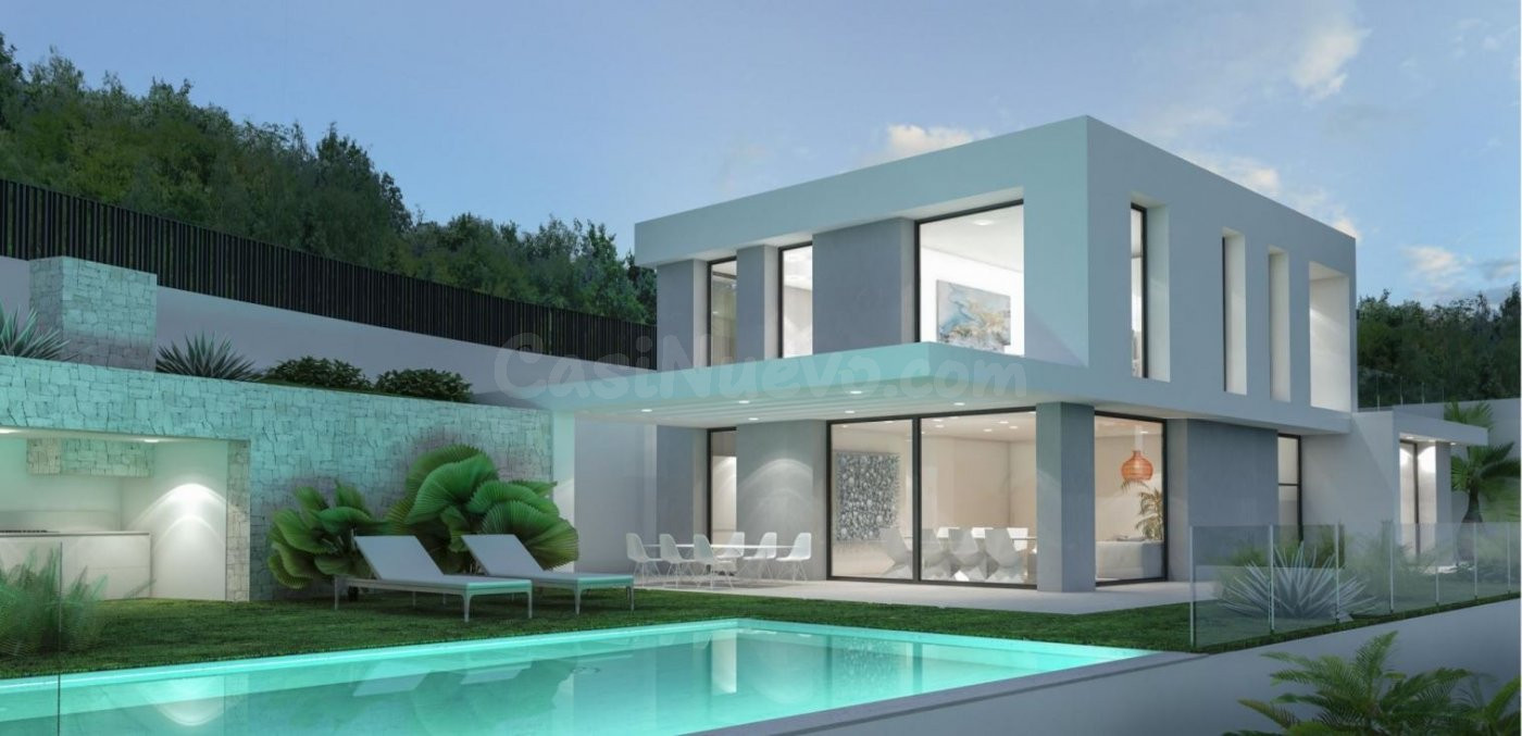 ?Proyecto Construcción Teulada Villa Moderna Piscina Privada Alicante Costa Blanca
