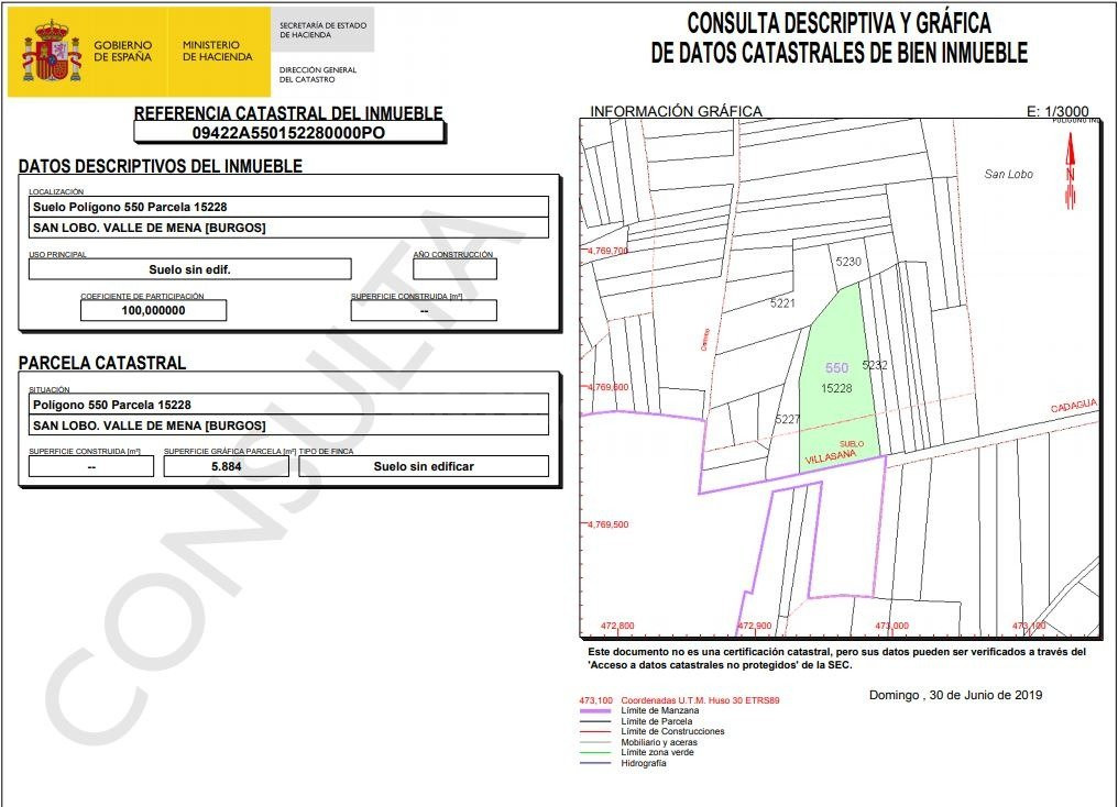 Venta de Terreno Céntrico en Valle de Mena
