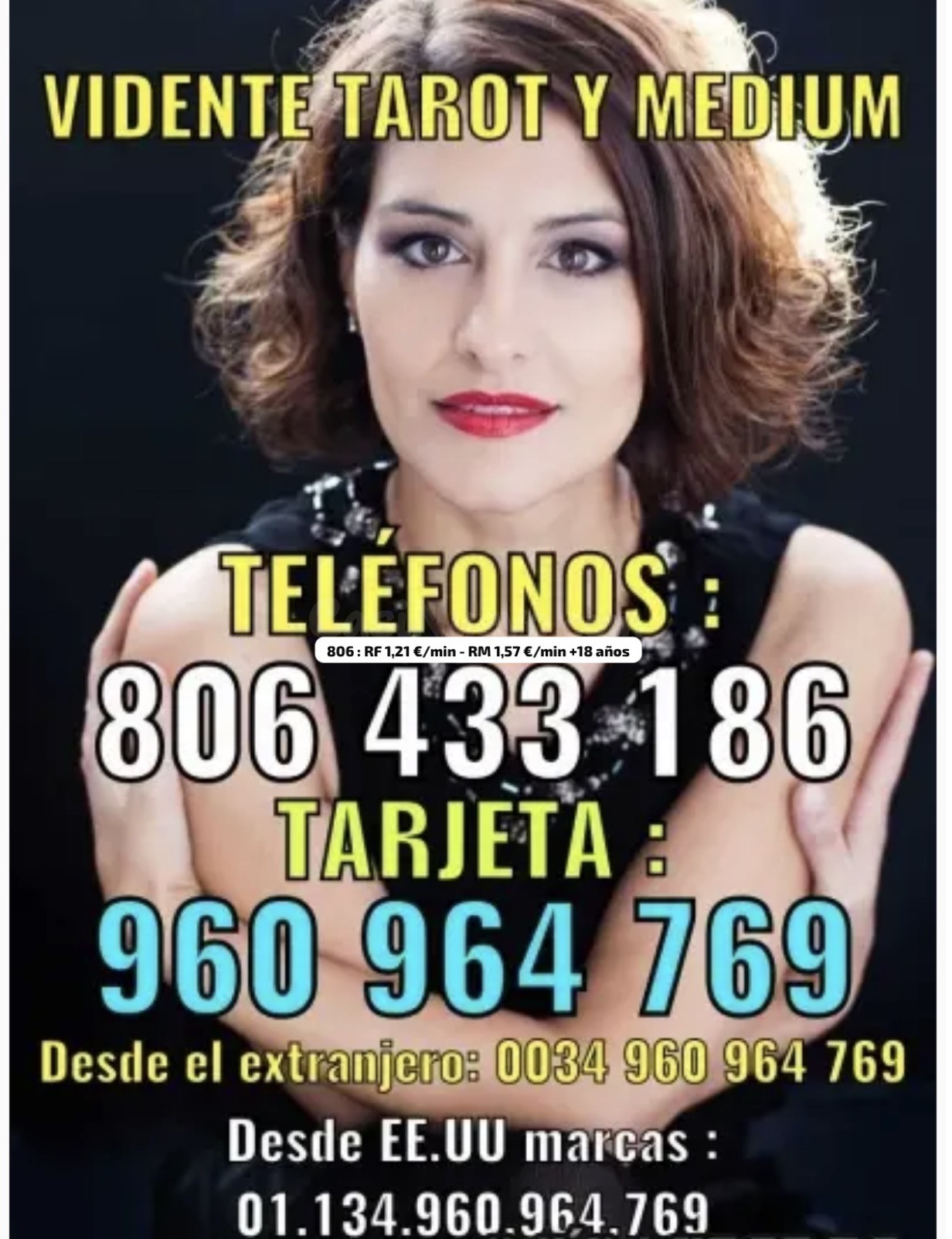 Tarot 806 barato visa económica : 806 433 186 y 960 964 769