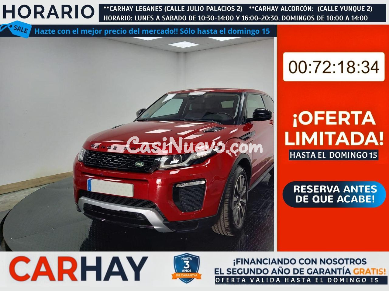 LAND ROVER RANGE ROVER EVOQUE 3 PUERTAS