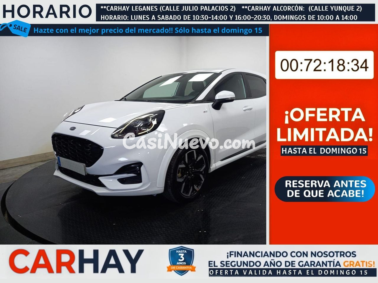 FORD PUMA ST LINE X 1.0 ECOBOOST MHEV 125CV