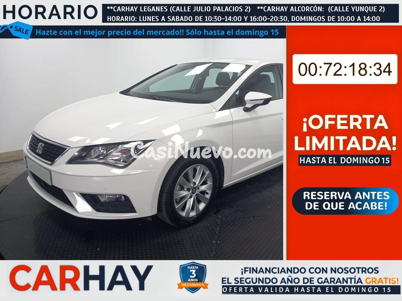 SEAT LEON 1.5 TGI 96kW (130CV) St&Sp Style