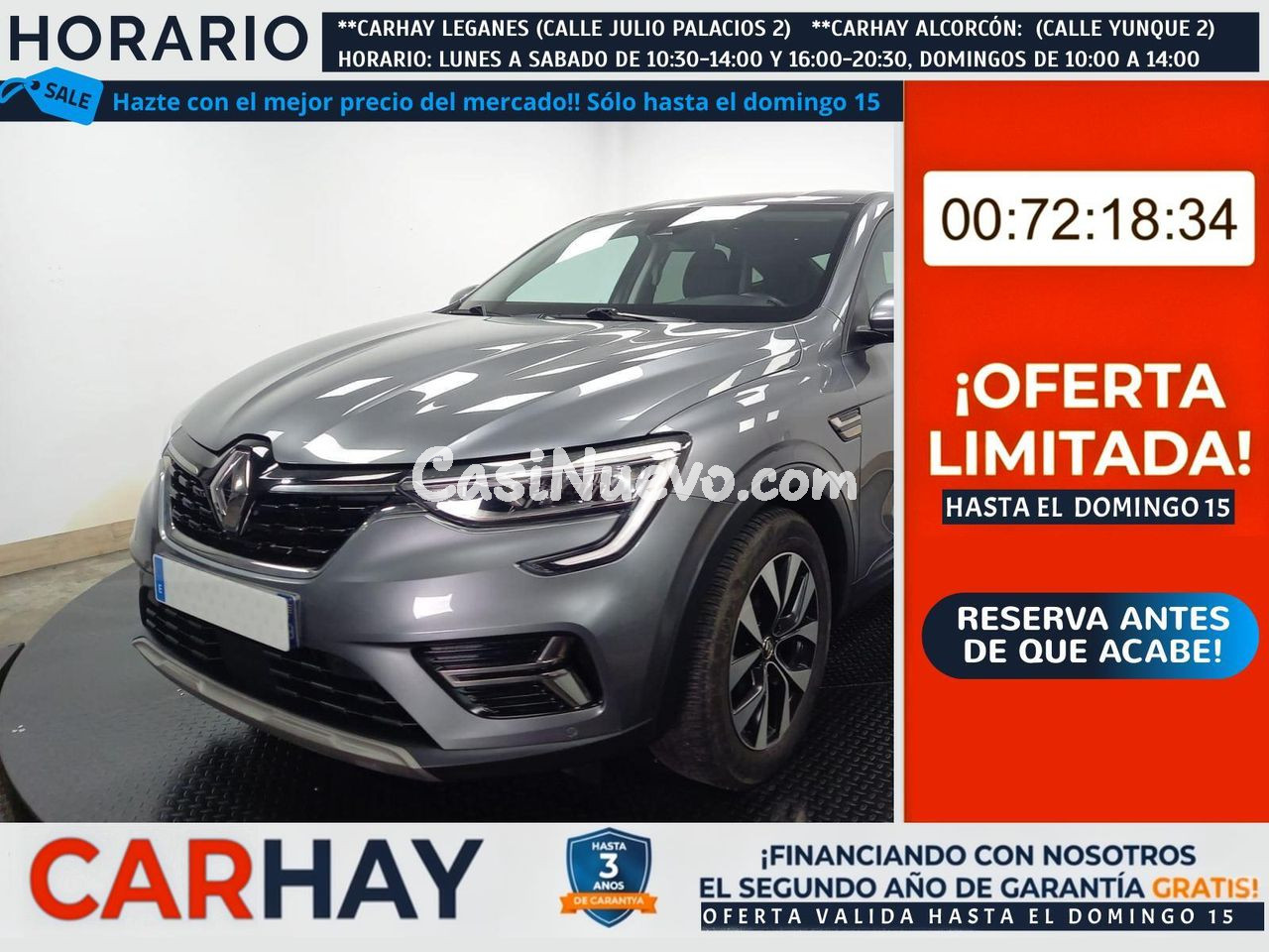 RENAULT ARKANA 1.6 E-Tech hybride 145ch Evolution