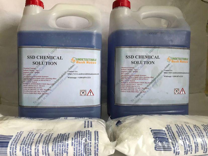 SSD Solucin qumica para limpiar billetes de banco negros y desfigurados