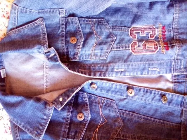 CAZADORA VAQUERA AZUL NIÑO