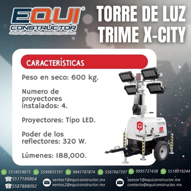 Torre de luz TRIME X-CITY-Oaxaca 