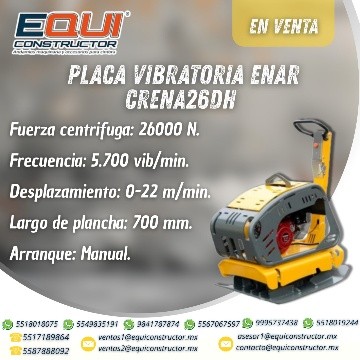 PLACA VIBRATORIA REVERSIBLE ENAR CRENA26DH