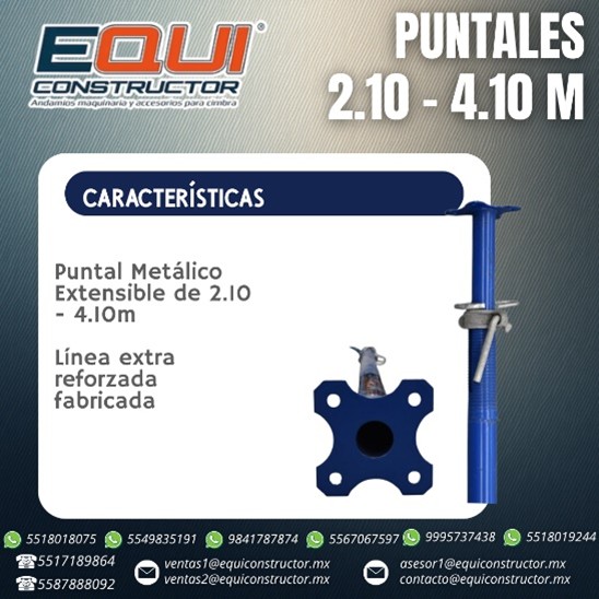 Puntal 2.10 - 4.10 M-puebla 