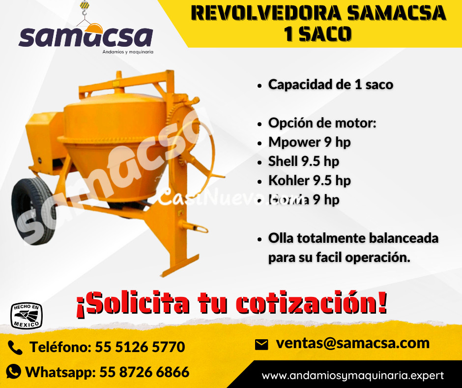 Revolvedora Samacsa: Potencia y Calidad