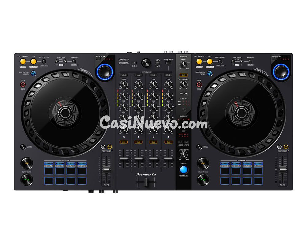 Controlador de DJ Pioneer DJ DDJ-FLX6 de 4 canales