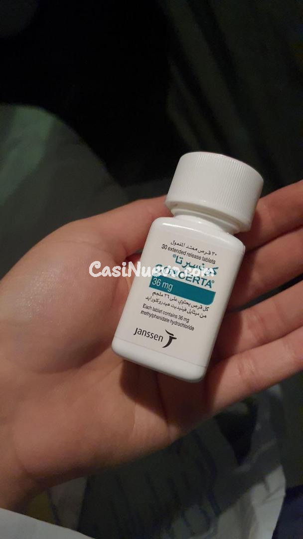 Botella de Concerta 36 mg