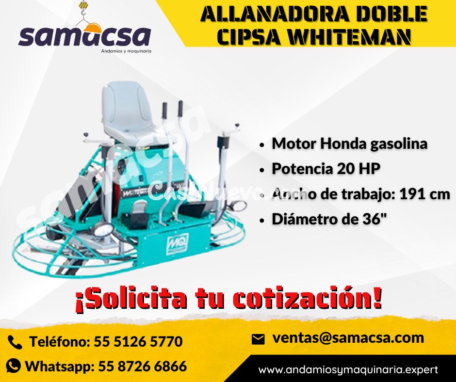 Witheman 36” Allanadora Doble Profesional