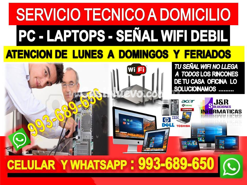 TECNICO DE PC INTERNET REPETIDORES WIFI FIBRA OPTICA