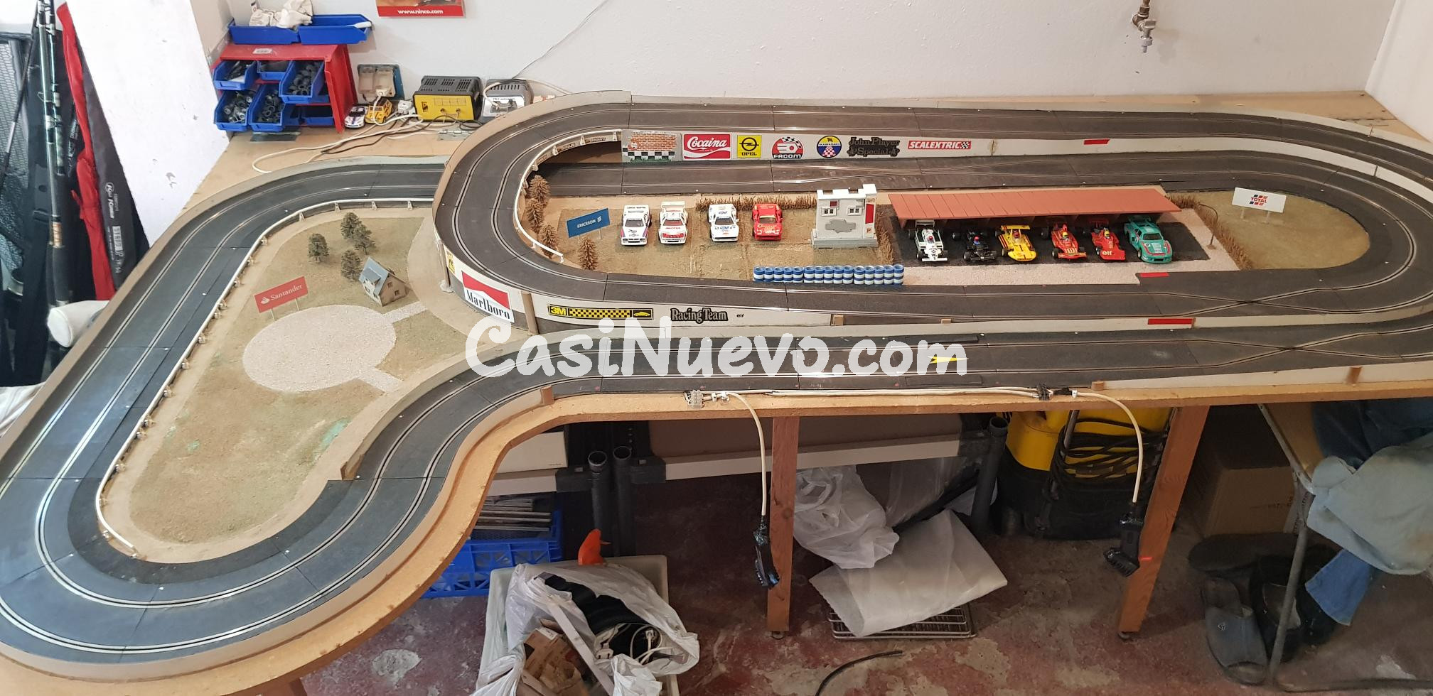 Pista de Slot Cars Scalextric Completa tablero abatible