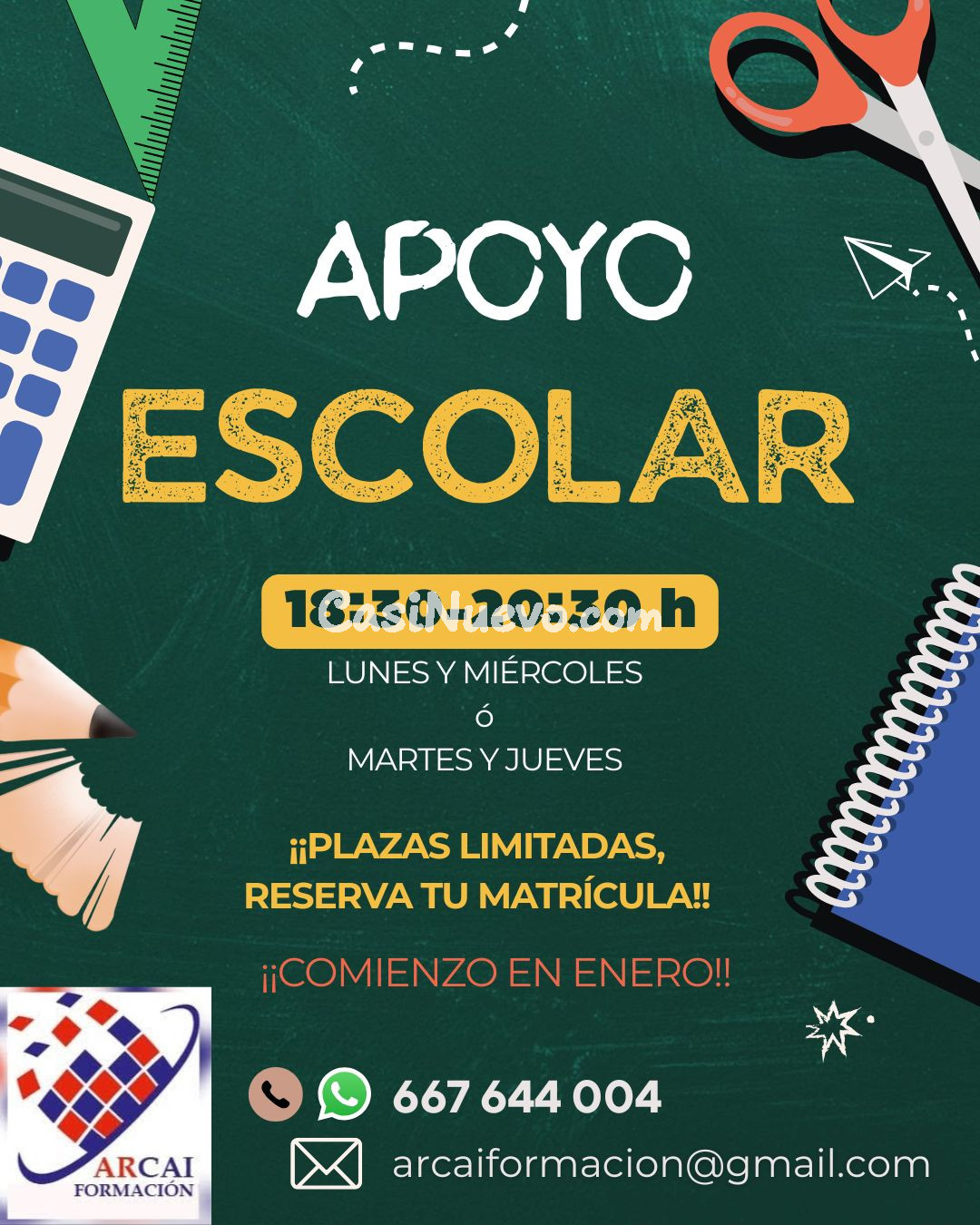 Clases de refuerzo escolar